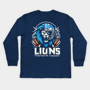 detroit lions Kids Long Sleeve T-Shirt